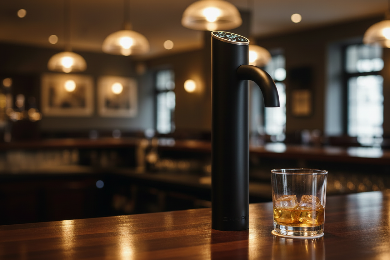 Barpoint BP1410 tap with whisky glass